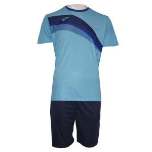 Conjunto deportivo JOMA – Set Panama Ii Jr T-Shirt+Shorts Blue Fluor/Dark Navy