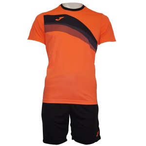 Conjunto deportivo JOMA – Set Panama Ii Jr T-Shirt+Shorts Orange Fluor/Black